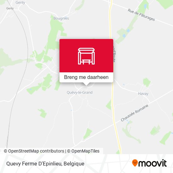 Quevy Ferme D'Epinlieu kaart