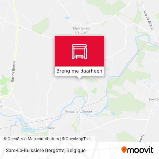 Sars-La-Buissiere Bergotte kaart