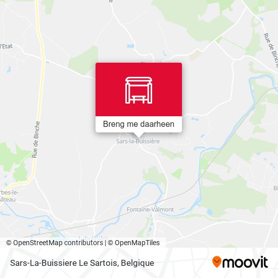 Sars-La-Buissiere Le Sartois kaart