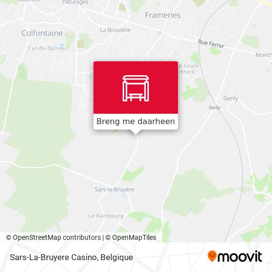 Sars-La-Bruyere Casino kaart