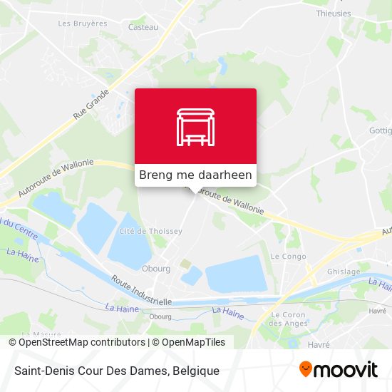 Saint-Denis Cour Des Dames kaart