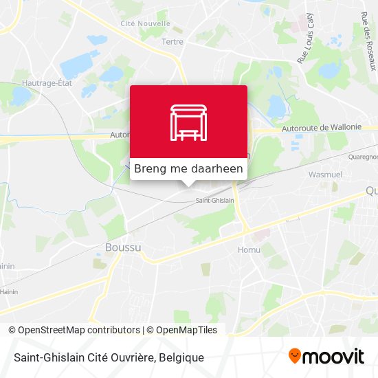 Saint-Ghislain Cité Ouvrière kaart