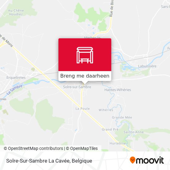 Solre-Sur-Sambre La Cavée kaart