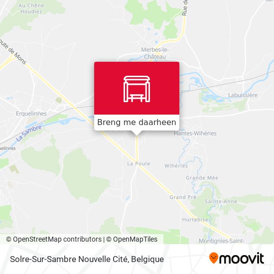 Solre-Sur-Sambre Nouvelle Cité kaart