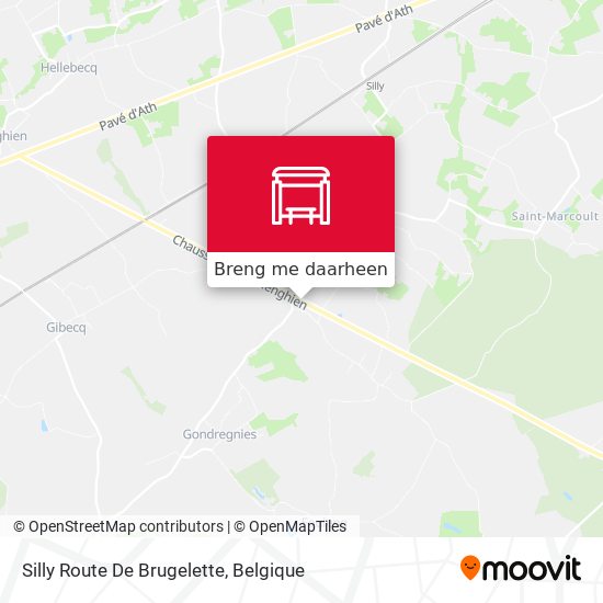 Silly Route De Brugelette kaart