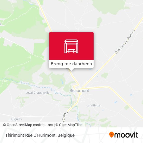 Thirimont Rue D'Hurimont kaart