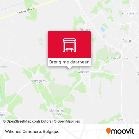Wiheries Cimetière kaart