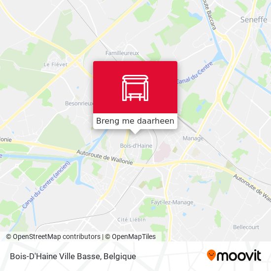 Bois-D'Haine Ville Basse kaart
