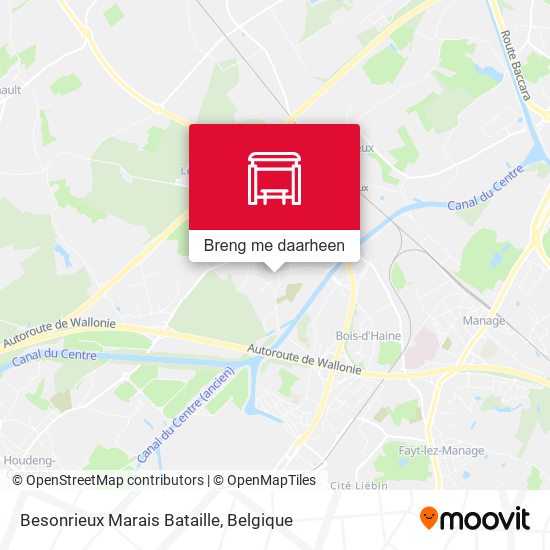 Besonrieux Marais Bataille kaart