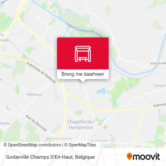 Godarville Champs D'En-Haut kaart