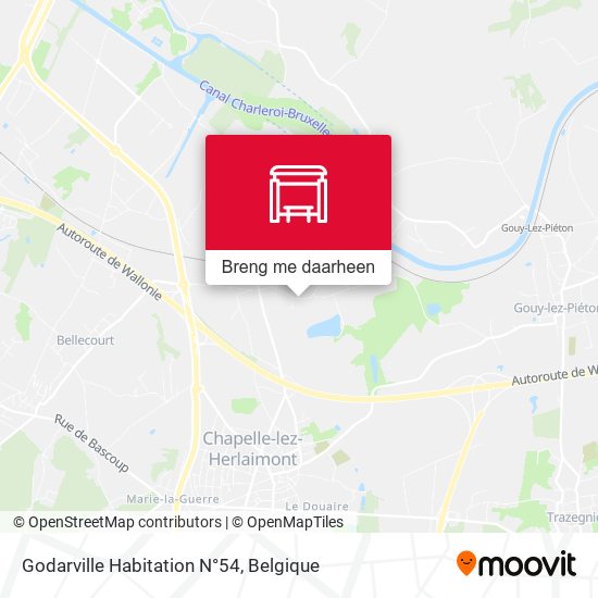Godarville Habitation N°54 kaart