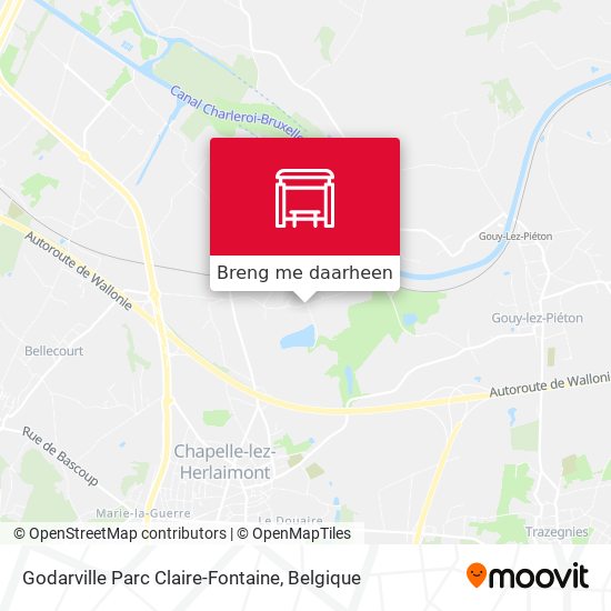 Godarville Parc Claire-Fontaine kaart