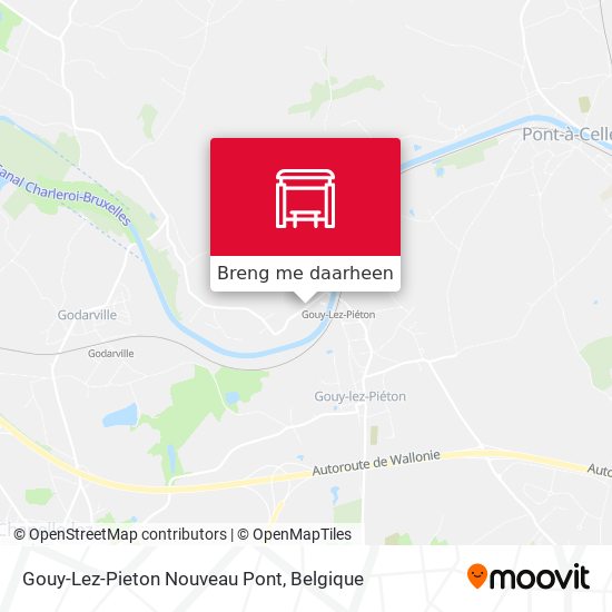Gouy-Lez-Pieton Nouveau Pont kaart