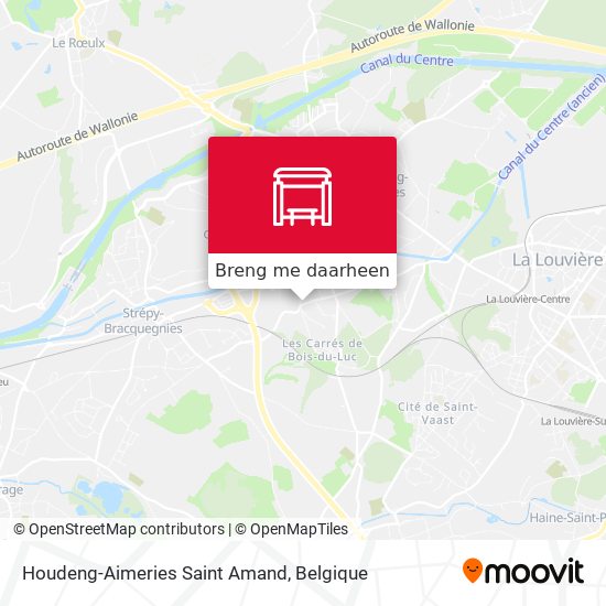 Houdeng-Aimeries Saint Amand kaart