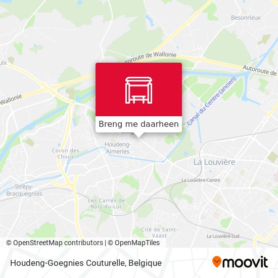 Houdeng-Goegnies Couturelle kaart