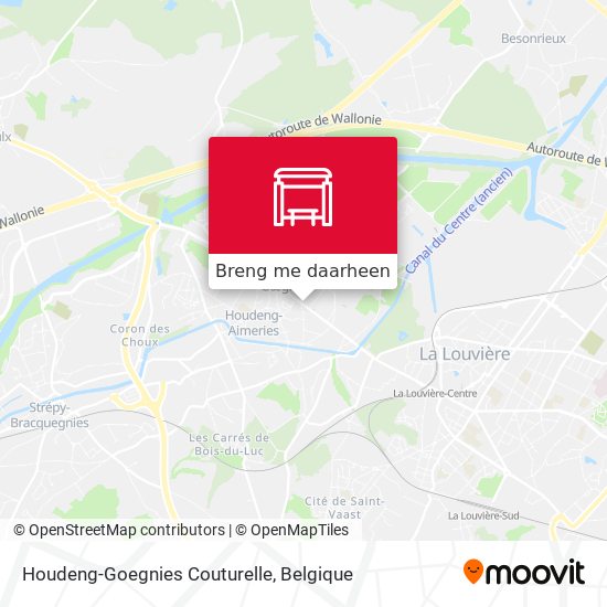 Houdeng-Goegnies Couturelle kaart
