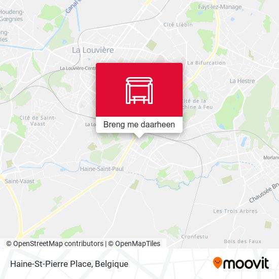 Haine-St-Pierre Place kaart