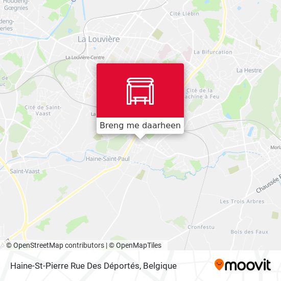 Haine-St-Pierre Rue Des Déportés kaart