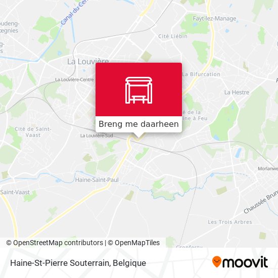 Haine-St-Pierre Souterrain kaart