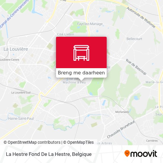 La Hestre Fond De La Hestre kaart