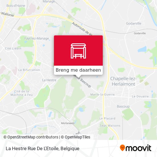 La Hestre Rue De L'Etoile kaart