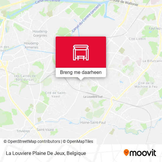 La Louviere Plaine De Jeux kaart