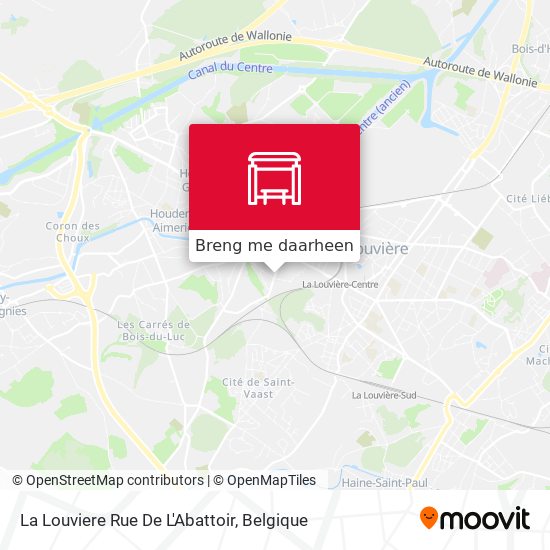 La Louviere Rue De L'Abattoir kaart