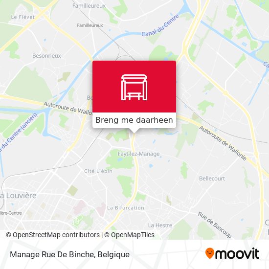 Manage Rue De Binche kaart