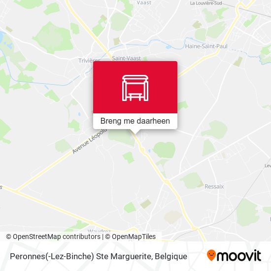 Peronnes(-Lez-Binche) Ste Marguerite kaart
