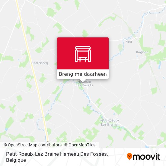 Petit-Roeulx-Lez-Braine Hameau Des Fossés kaart