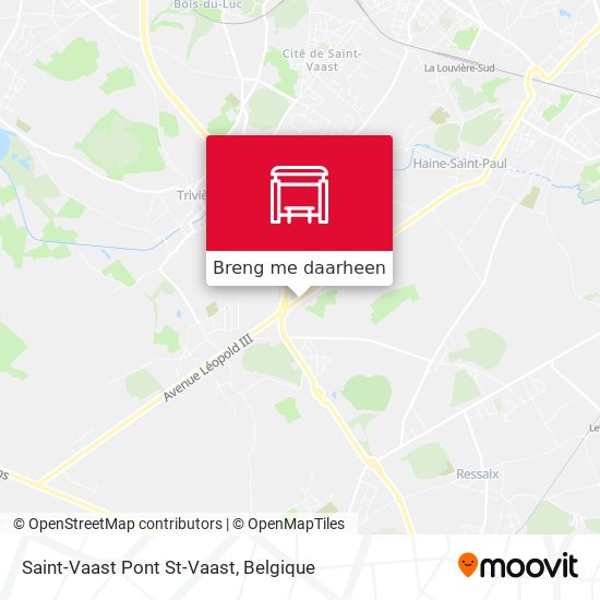 Saint-Vaast Pont St-Vaast kaart
