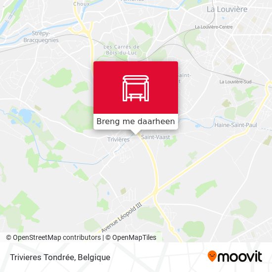 Trivieres Tondrée kaart