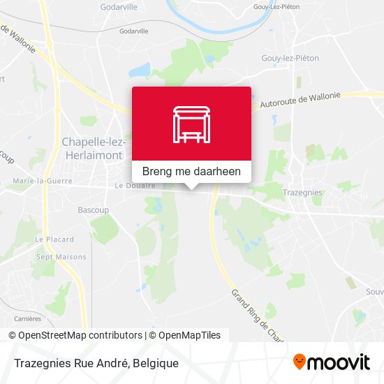 Trazegnies Rue André kaart
