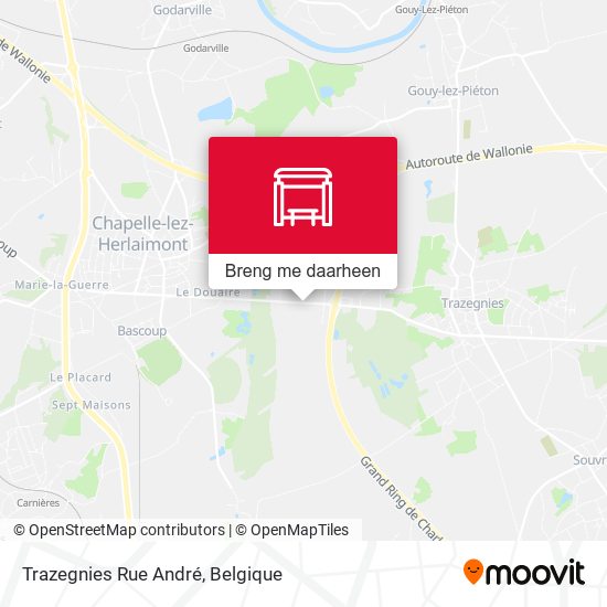 Trazegnies Rue André kaart