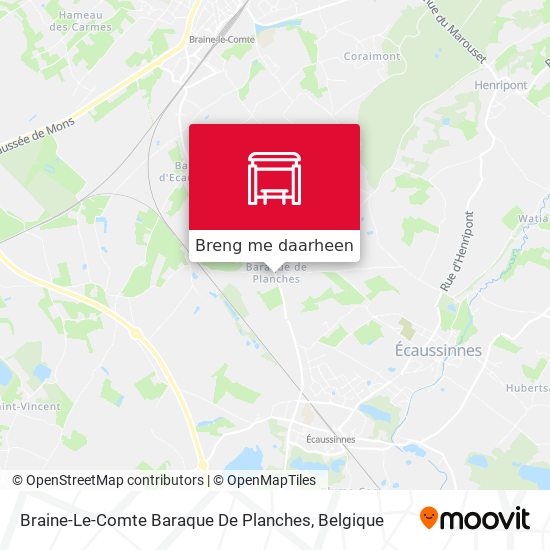 Braine-Le-Comte Baraque De Planches kaart