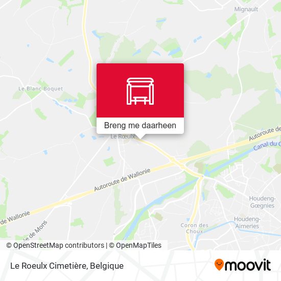 Le Roeulx Cimetière kaart