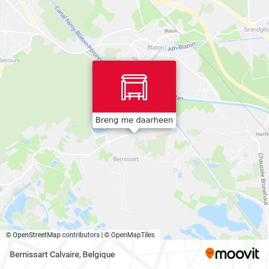 Bernissart Calvaire kaart