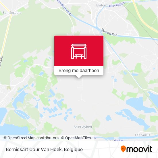 Bernissart Cour Van Hoek kaart