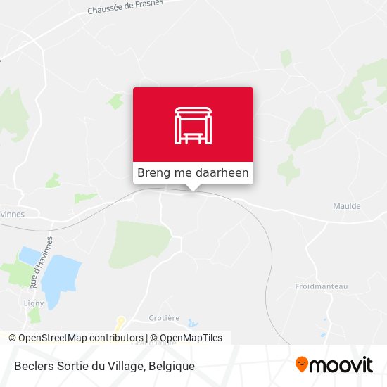 Beclers Sortie du Village kaart