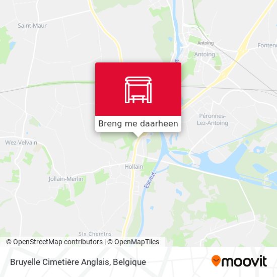 Bruyelle Cimetière Anglais kaart