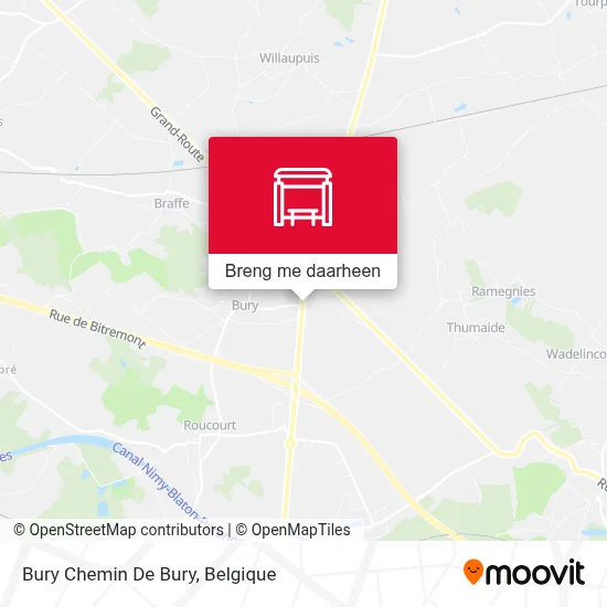 Bury Chemin De Bury kaart