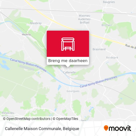 Callenelle Maison Communale kaart