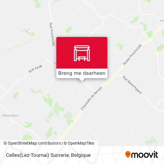 Celles(Lez-Tournai) Sucrerie kaart