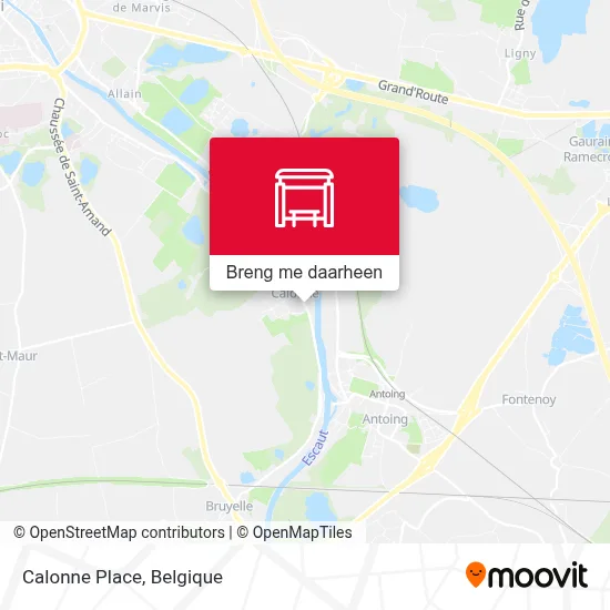 Calonne Place kaart