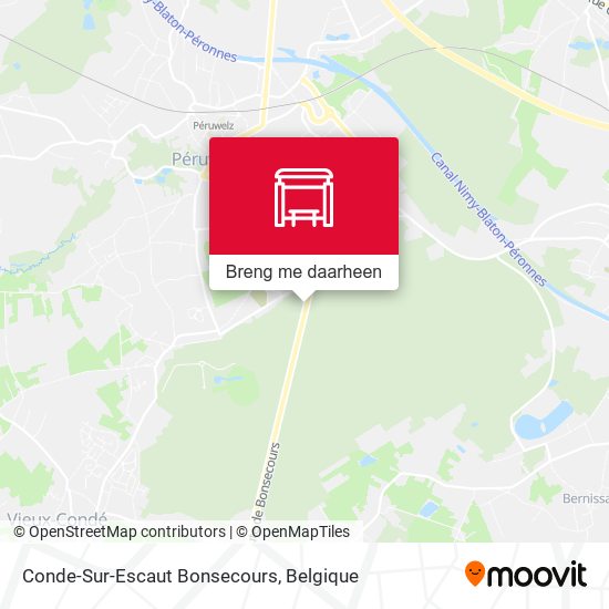 Conde-Sur-Escaut Bonsecours kaart