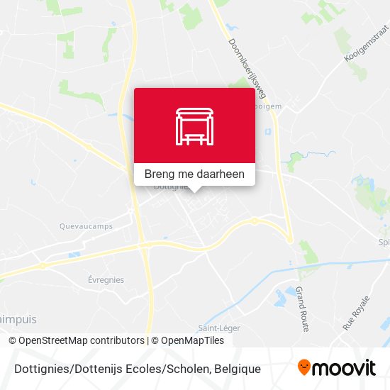 Dottignies / Dottenijs Ecoles / Scholen kaart