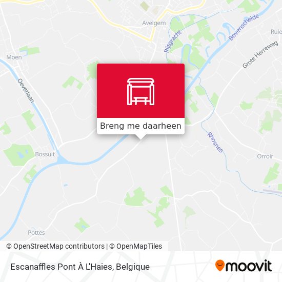 Escanaffles Pont À L'Haies kaart
