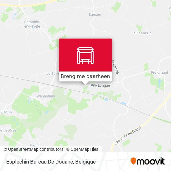 Esplechin Bureau De Douane kaart