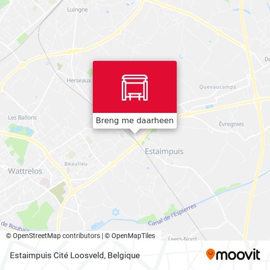 Estaimpuis Cité Loosveld kaart