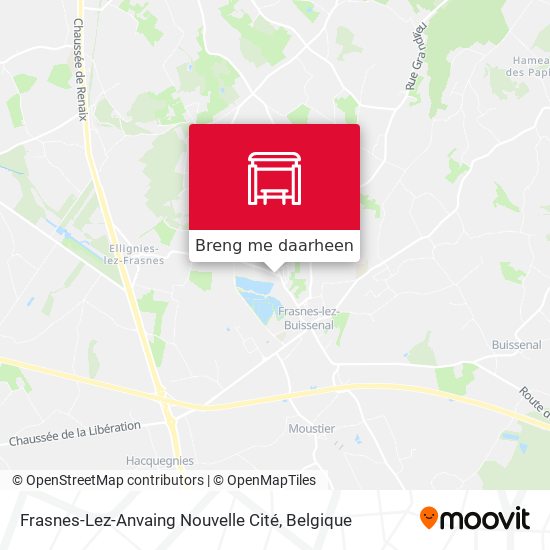 Frasnes-Lez-Anvaing Nouvelle Cité kaart